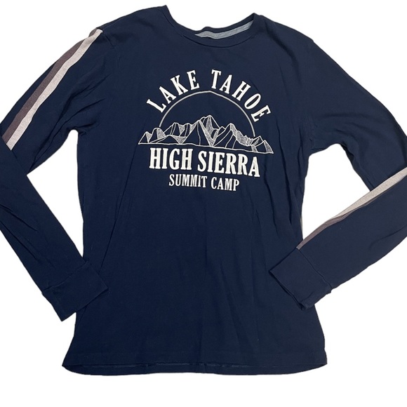 Old Navy Lake Tahoe Landmark Long Sleeve Graphic Shirt (size M) - Picture 1 of 6